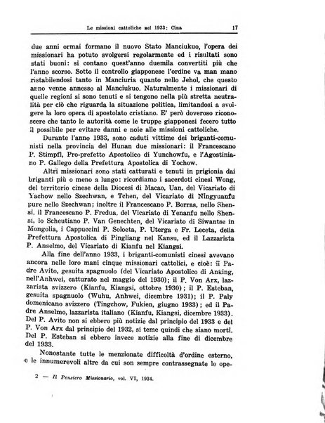 Il pensiero missionario periodico trimestrale dell'Unione missionaria del clero in Italia