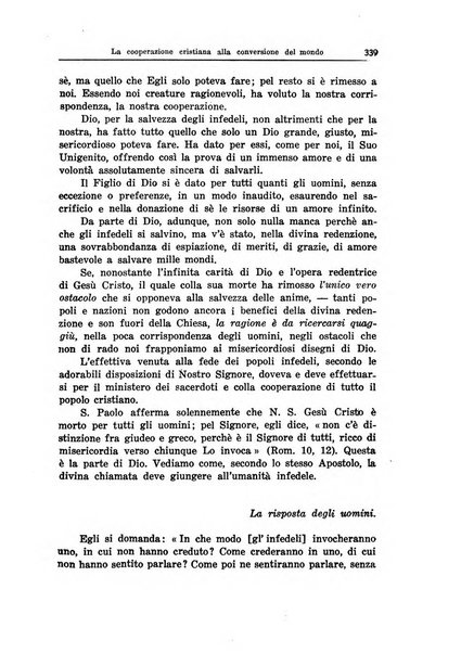 Il pensiero missionario periodico trimestrale dell'Unione missionaria del clero in Italia