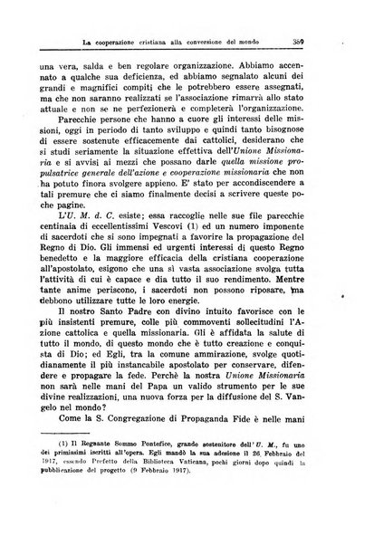 Il pensiero missionario periodico trimestrale dell'Unione missionaria del clero in Italia