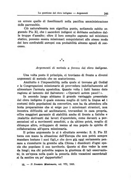 Il pensiero missionario periodico trimestrale dell'Unione missionaria del clero in Italia