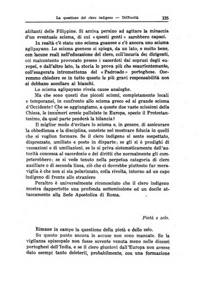 Il pensiero missionario periodico trimestrale dell'Unione missionaria del clero in Italia