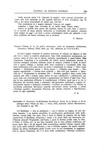 Il pensiero missionario periodico trimestrale dell'Unione missionaria del clero in Italia