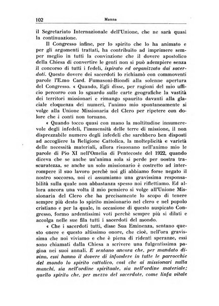 Il pensiero missionario periodico trimestrale dell'Unione missionaria del clero in Italia