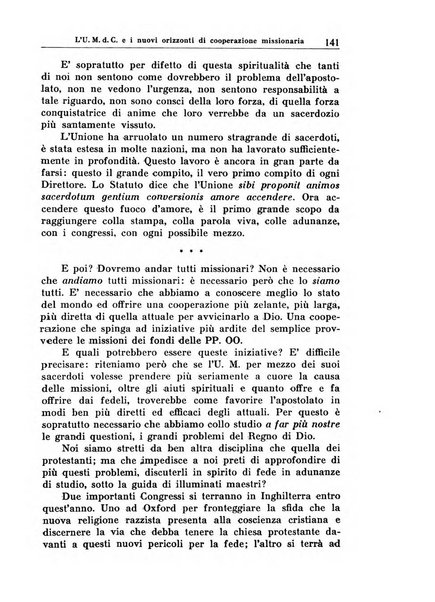 Il pensiero missionario periodico trimestrale dell'Unione missionaria del clero in Italia