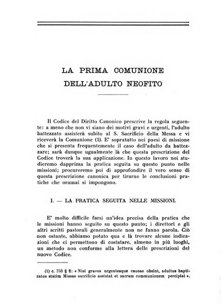 Il pensiero missionario periodico trimestrale dell'Unione missionaria del clero in Italia