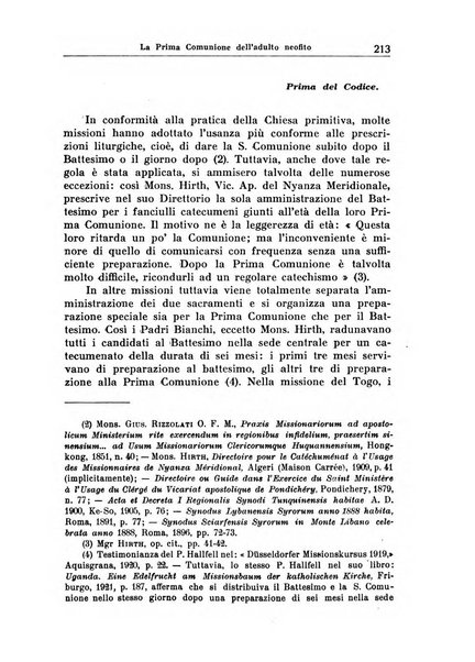 Il pensiero missionario periodico trimestrale dell'Unione missionaria del clero in Italia