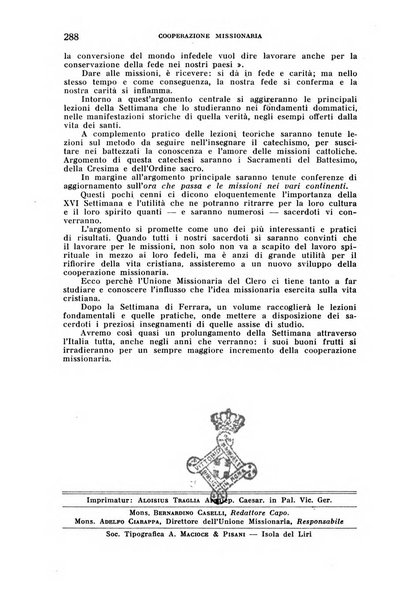 Il pensiero missionario periodico trimestrale dell'Unione missionaria del clero in Italia