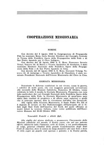 Il pensiero missionario periodico trimestrale dell'Unione missionaria del clero in Italia