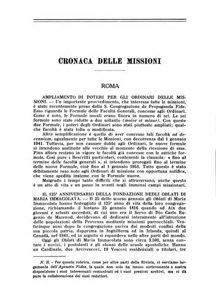 Il pensiero missionario periodico trimestrale dell'Unione missionaria del clero in Italia