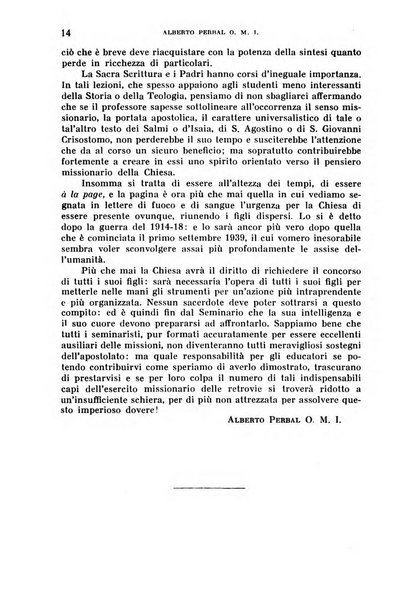 Il pensiero missionario periodico trimestrale dell'Unione missionaria del clero in Italia