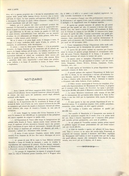 Per l'arte : rivista mensile d'arte applicata