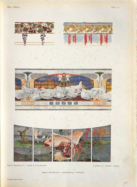 Per l'arte : rivista mensile d'arte applicata