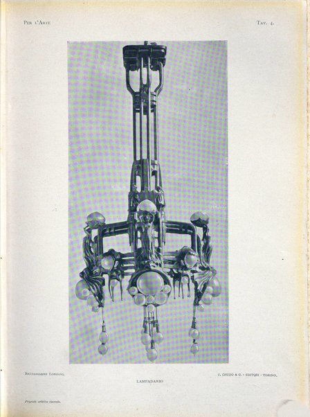 Per l'arte : rivista mensile d'arte applicata