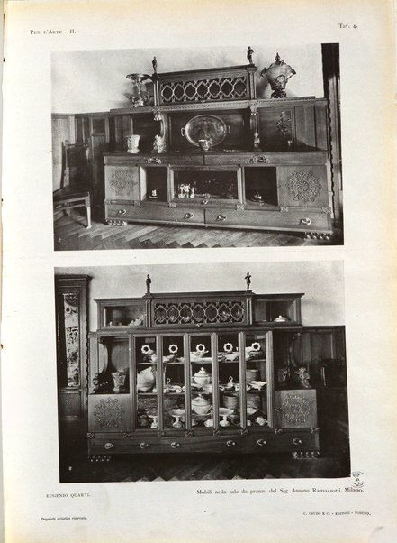 Per l'arte : rivista mensile d'arte applicata