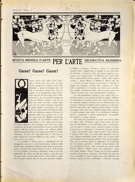 Per l'arte : rivista mensile d'arte applicata