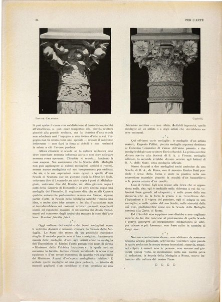 Per l'arte : rivista mensile d'arte applicata