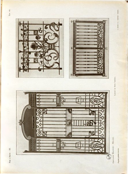Per l'arte : rivista mensile d'arte applicata