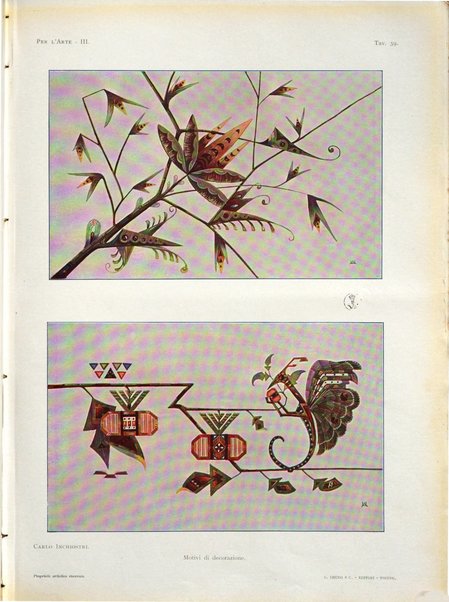 Per l'arte : rivista mensile d'arte applicata