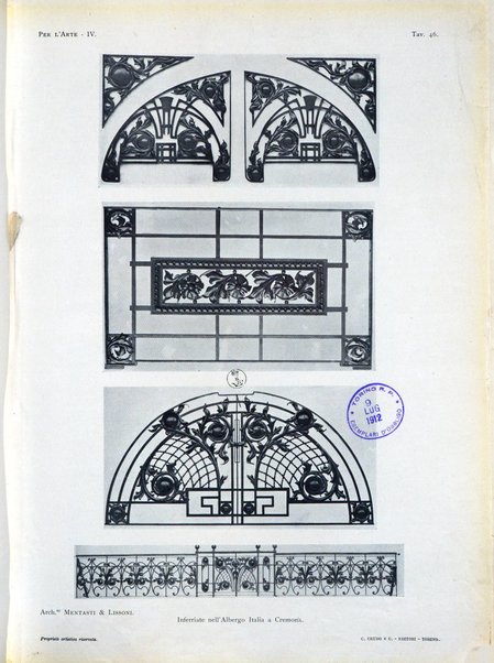Per l'arte : rivista mensile d'arte applicata