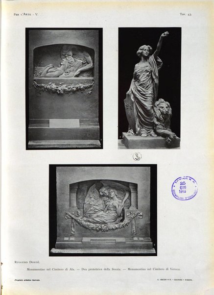 Per l'arte : rivista mensile d'arte applicata