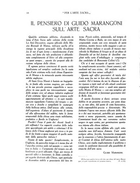 Per l'arte sacra rivista bimestrale illustrata