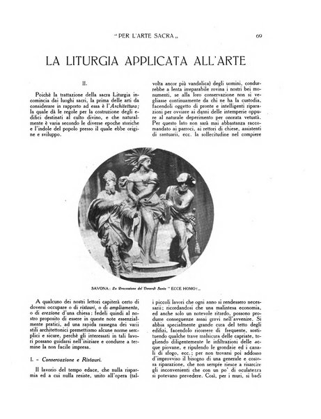 Per l'arte sacra rivista bimestrale illustrata