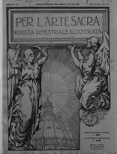 Per l'arte sacra rivista bimestrale illustrata