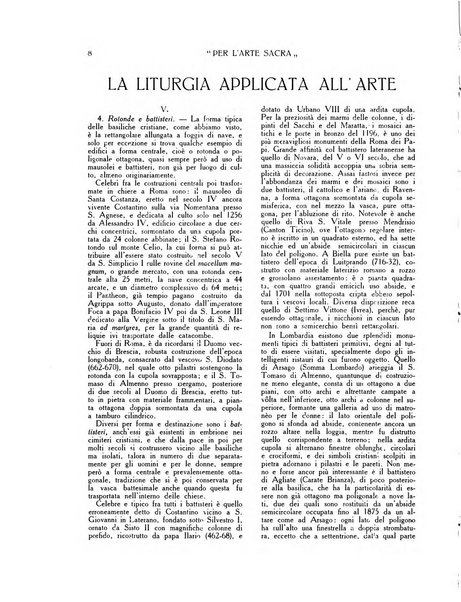 Per l'arte sacra rivista bimestrale illustrata