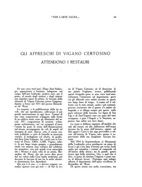 Per l'arte sacra rivista bimestrale illustrata