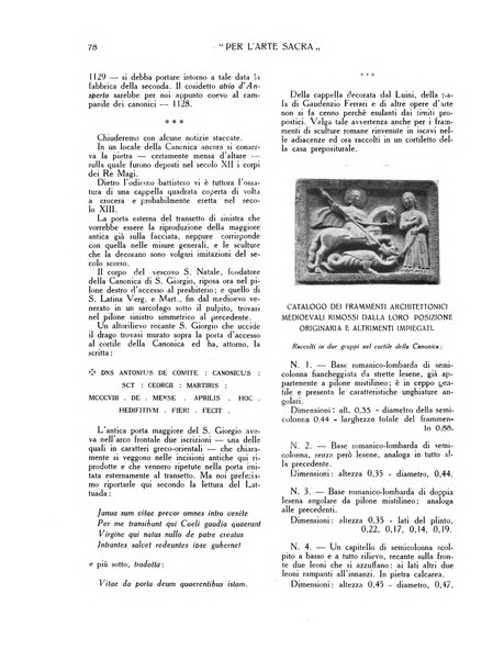 Per l'arte sacra rivista bimestrale illustrata