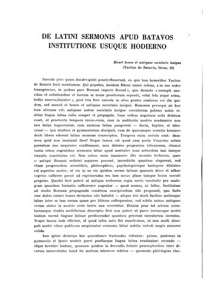 Per lo studio e l'uso del latino bollettino internazionale di studi, ricerche, informazioni