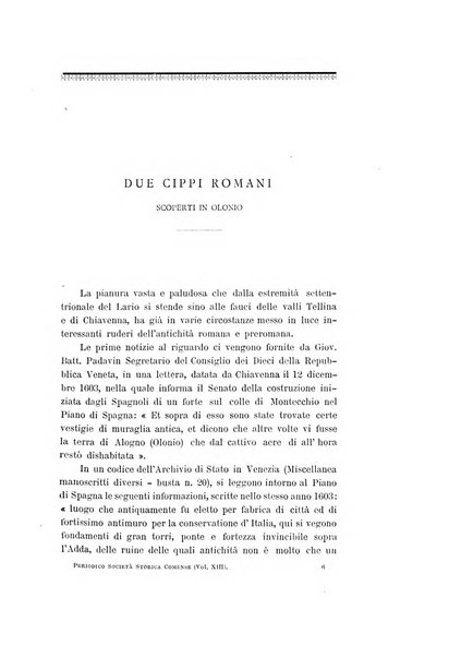 Periodico della Societa storica per la provincia e antica diocesi di Como