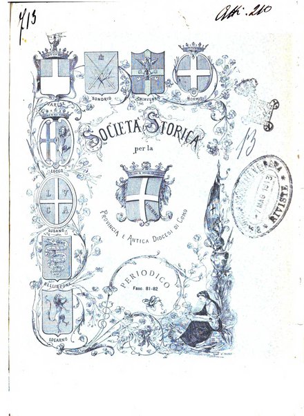 Periodico della Societa storica per la provincia e antica diocesi di Como
