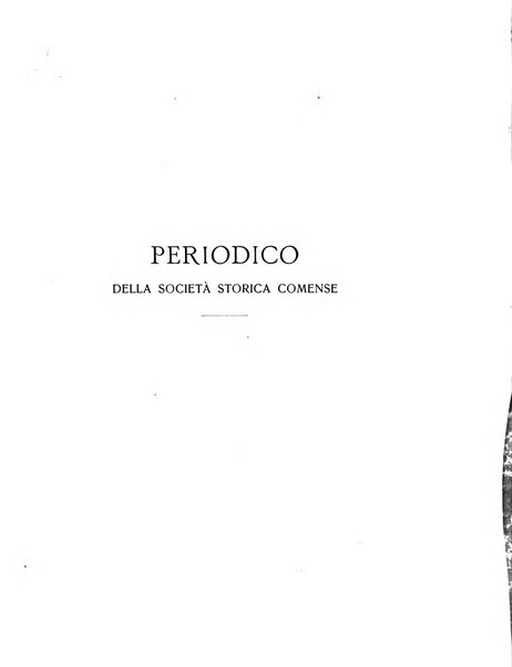 Periodico della Societa storica per la provincia e antica diocesi di Como