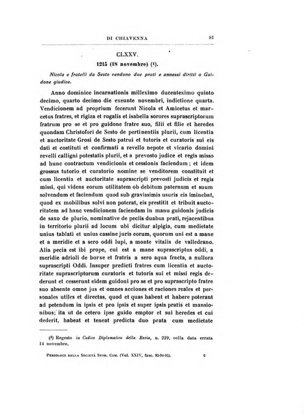 Periodico della Societa storica per la provincia e antica diocesi di Como