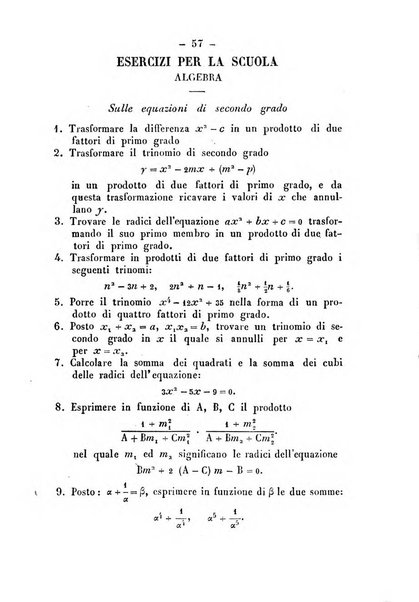 Periodico di matematica per l'insegnamento secondario