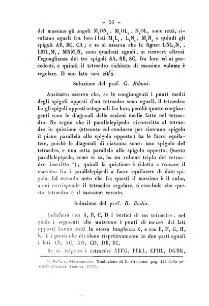 Periodico di matematica per l'insegnamento secondario