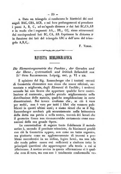 Periodico di matematica per l'insegnamento secondario