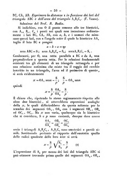 Periodico di matematica per l'insegnamento secondario