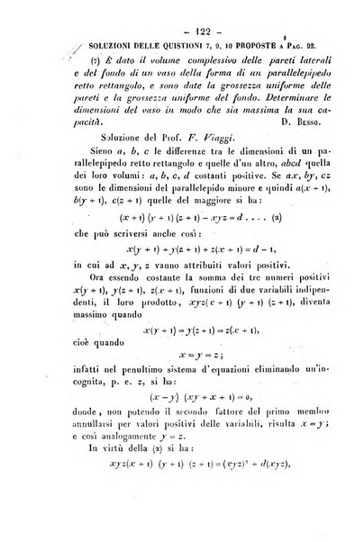 Periodico di matematica per l'insegnamento secondario