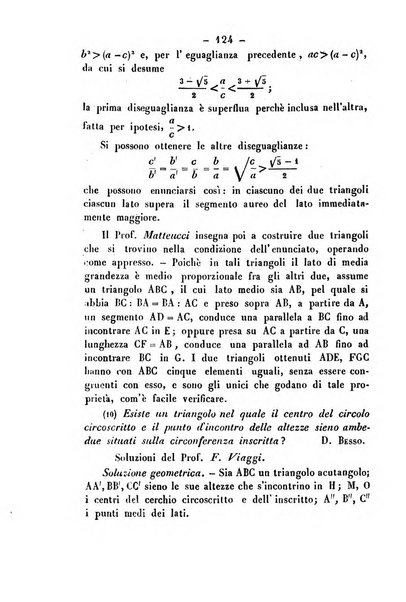 Periodico di matematica per l'insegnamento secondario