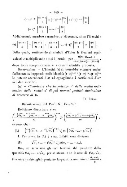 Periodico di matematica per l'insegnamento secondario