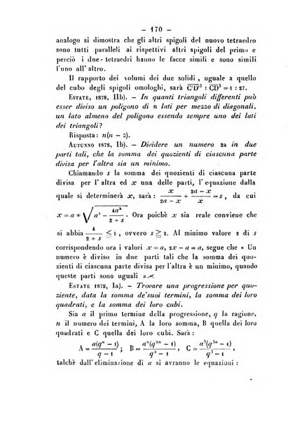 Periodico di matematica per l'insegnamento secondario