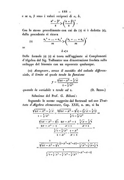 Periodico di matematica per l'insegnamento secondario