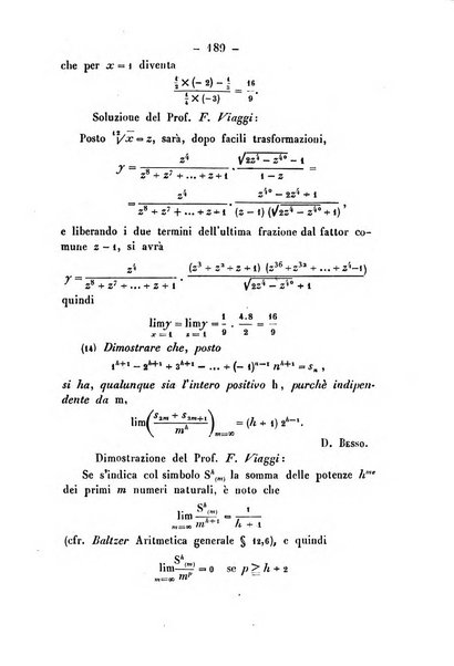 Periodico di matematica per l'insegnamento secondario