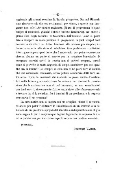 Periodico di matematica per l'insegnamento secondario