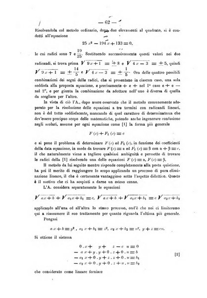 Periodico di matematica per l'insegnamento secondario