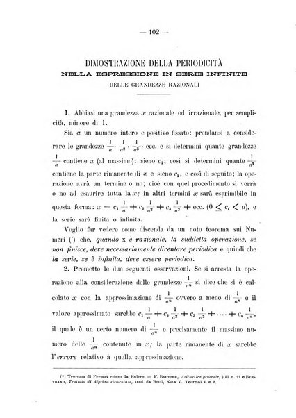 Periodico di matematica per l'insegnamento secondario