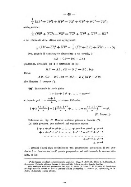 Periodico di matematica per l'insegnamento secondario