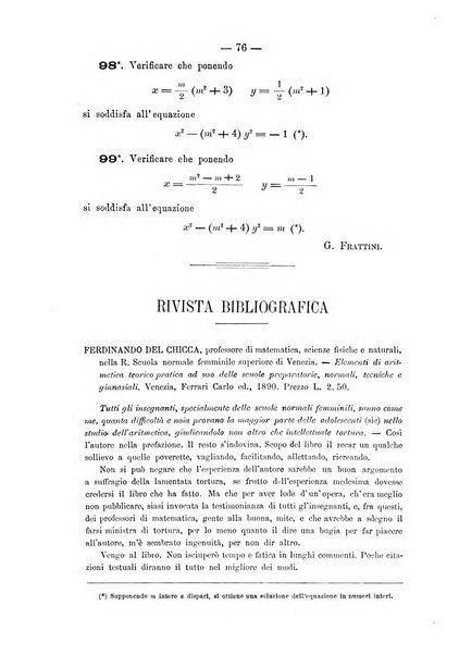 Periodico di matematica per l'insegnamento secondario